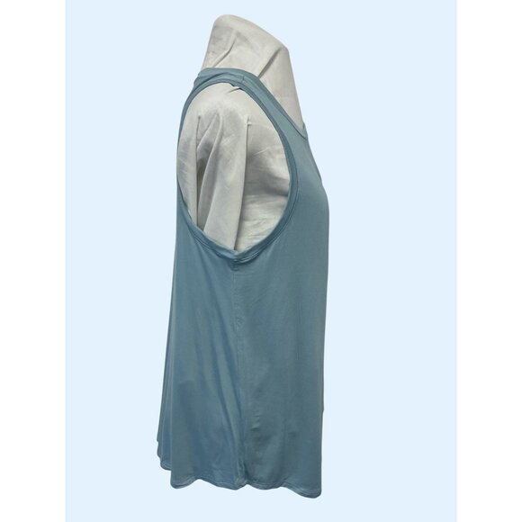 Gap Womens Loose Fit Tank Top Medium Light Blue Soft Stretchy Fabric - Picture 5 of 5